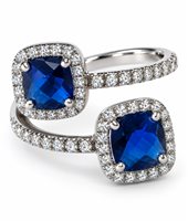 Anello Vidali Gioielli Donna in Argento Topazio blu ANAR-55-34 - ANAR-55-34